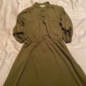 Olive Green Dress